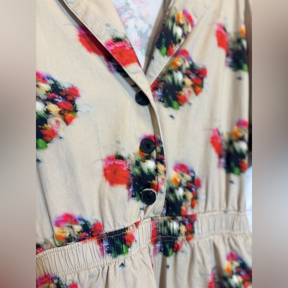 Adam Lippes x RTR Blurry Floral Romper Size 10 - Picture 7 of 8